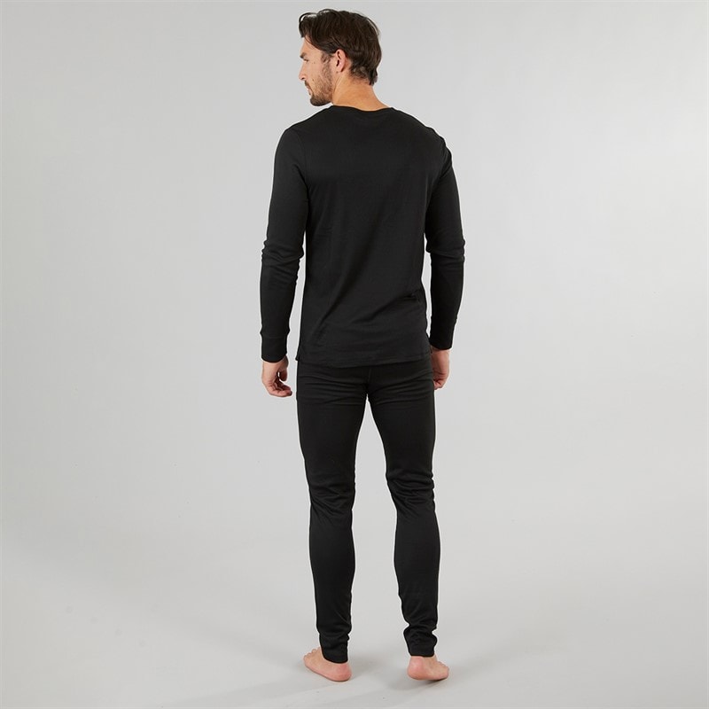 Kangaroo Poo Herre Baselayer Sport træningstrøjer Sort - Billede 2