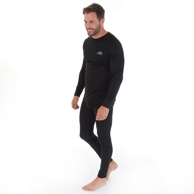 Kangaroo Poo Herre Baselayer Sport træningstrøjer Sort - Billede 4