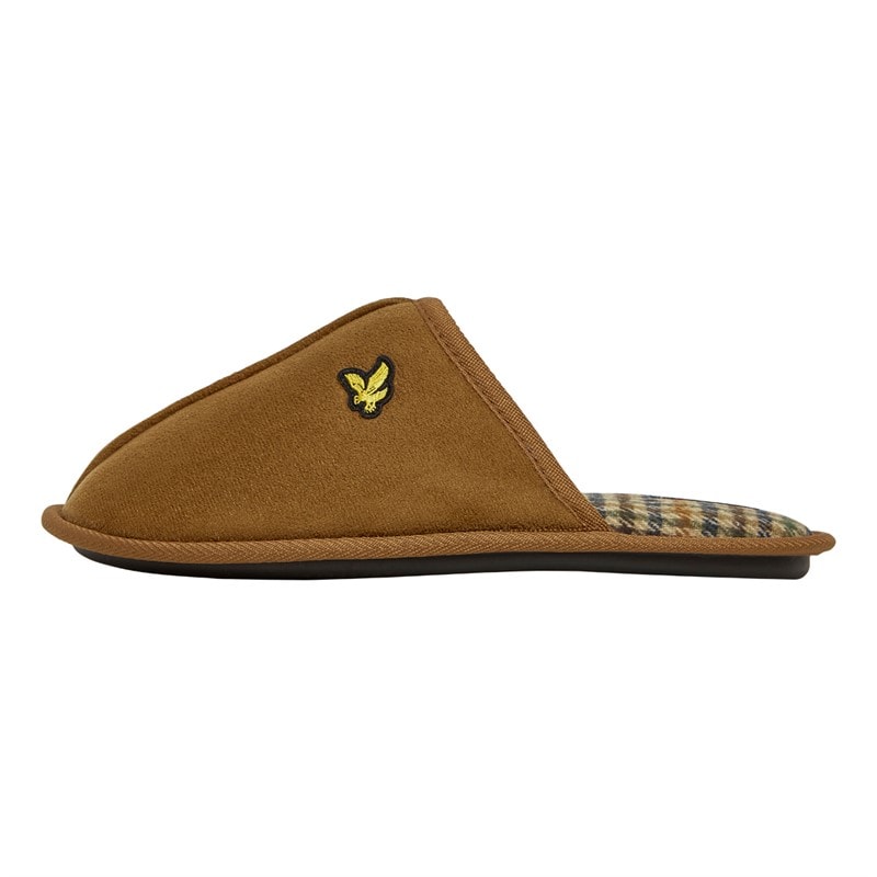 Lyle And Scott Vintage Herre Pippin Mule Tøfler Mørkebrun - Billede 2