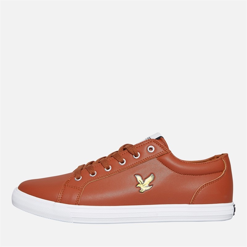 Lyle And Scott Vintage Herre Halket Træningssko Cognac - Billede 1