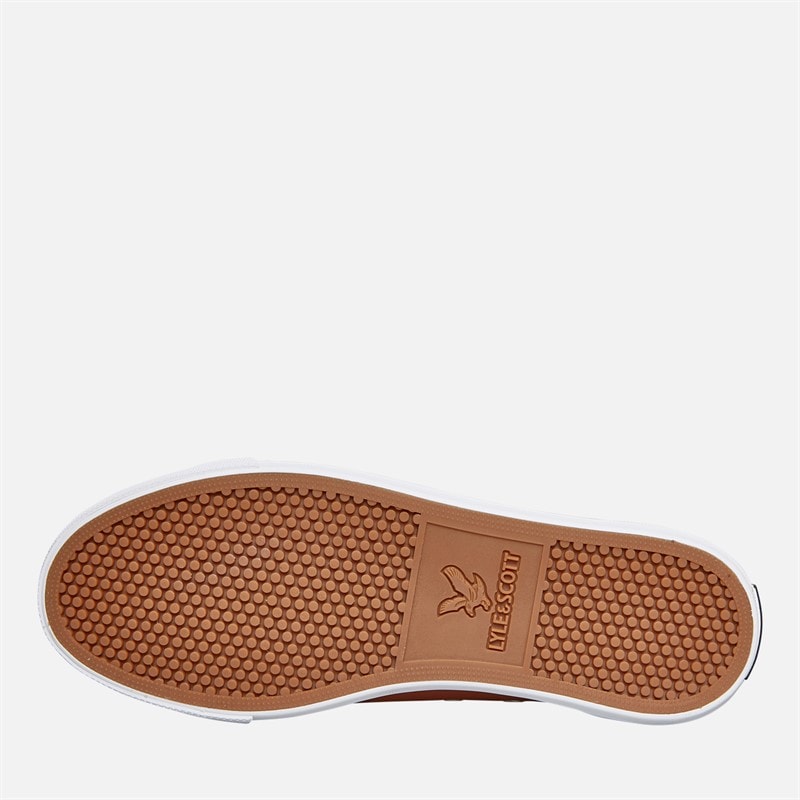 Lyle And Scott Vintage Herre Halket Træningssko Cognac - Billede 2