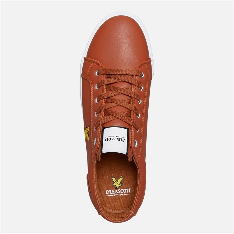 Lyle And Scott Vintage Herre Halket Træningssko Cognac - Billede 4