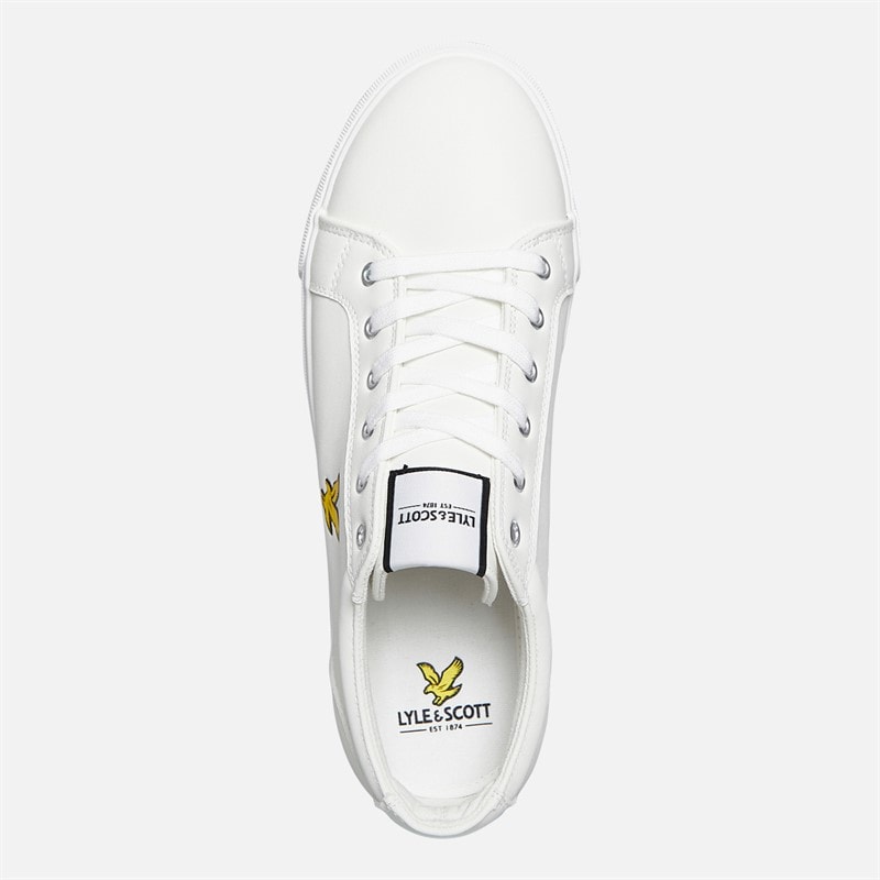 Lyle And Scott Vintage Herre Halket Træningssko Off White - Billede 4