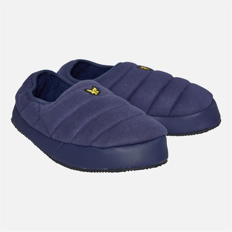 Lyle And Scott Vintage Herre Valentine Polstret Slipper Peacoat - Billede 1