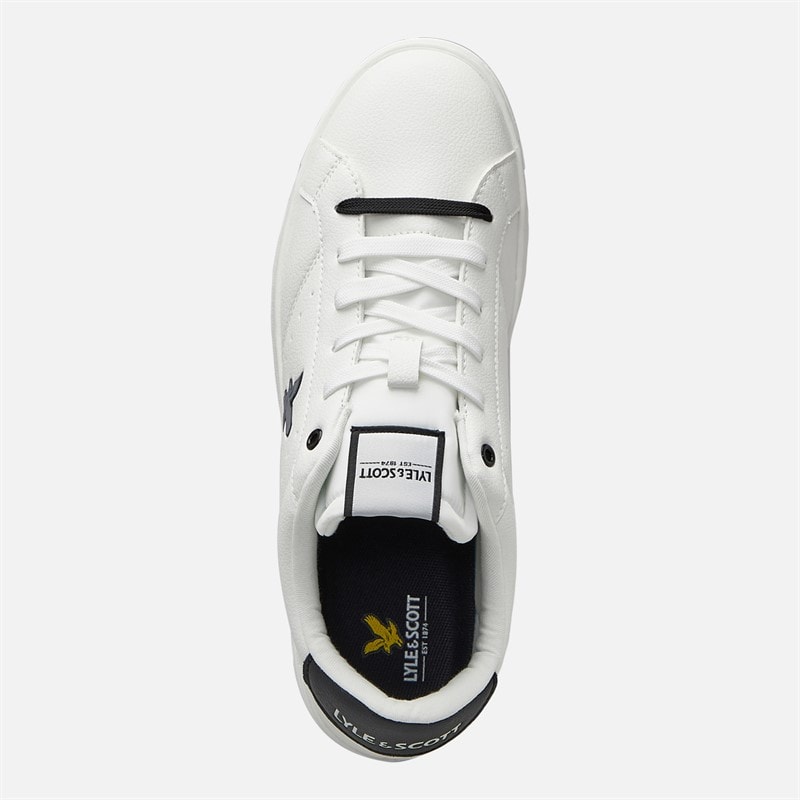 Lyle And Scott Vintage Herre Elgin Hul Sko Hvid/Sort White Black - Billede 4