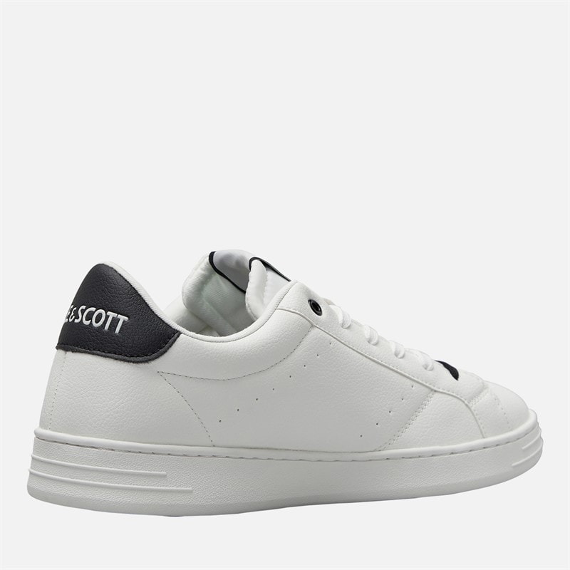 Lyle And Scott Vintage Herre Elgin Hul Sko Hvid/Sort White Black - Billede 5