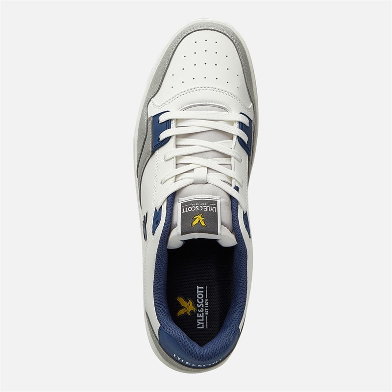 Lyle And Scott Vintage Herre Callum Træningssko White Blue - Billede 4
