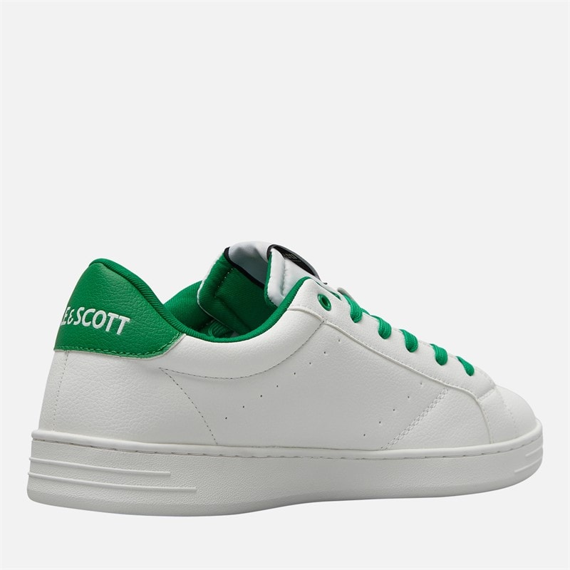 Lyle And Scott Vintage Herre Elgin Hul Sko White Green - Billede 5