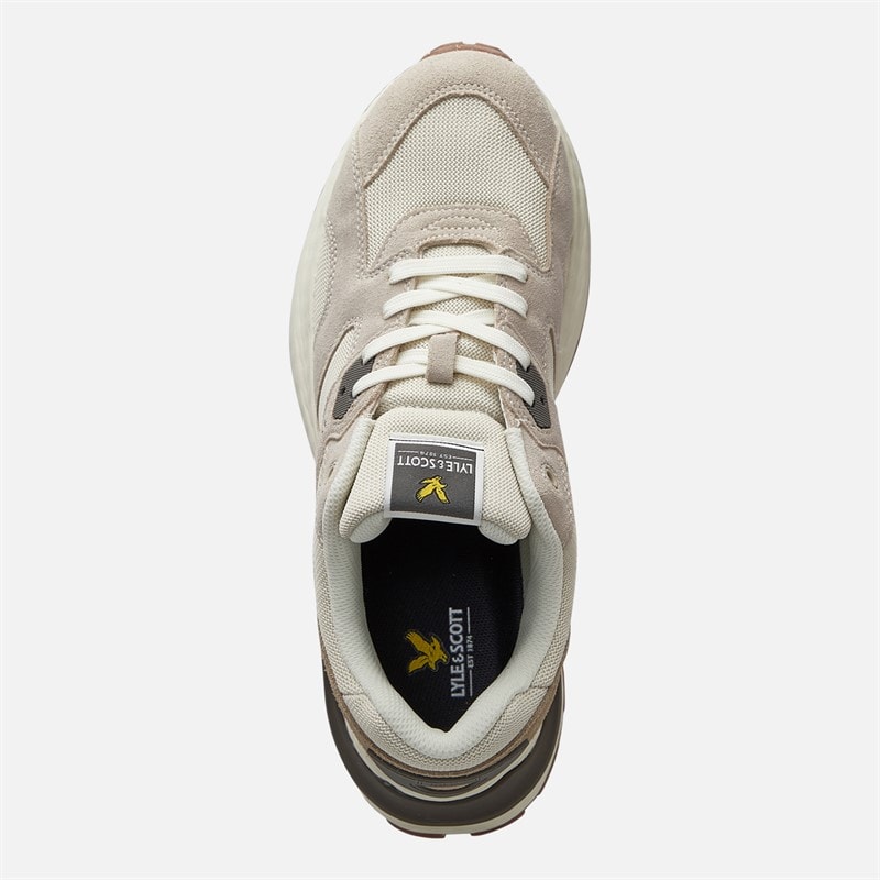 Lyle And Scott Vintage Herre Logan Træningssko Beige - Billede 4
