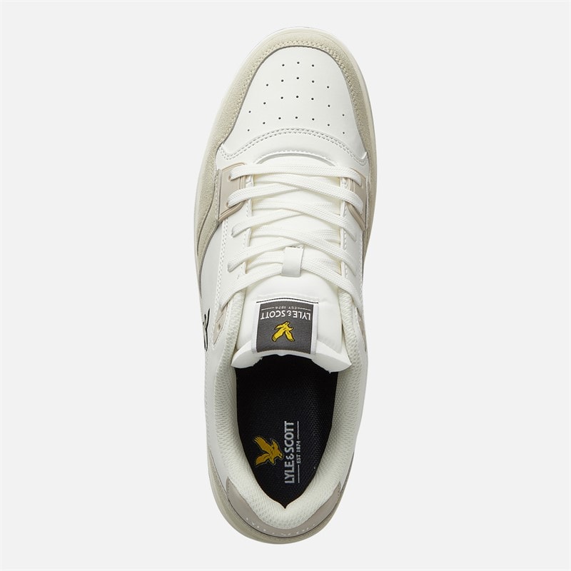 Lyle And Scott Vintage Herre Callum Træningssko White Beige - Billede 4