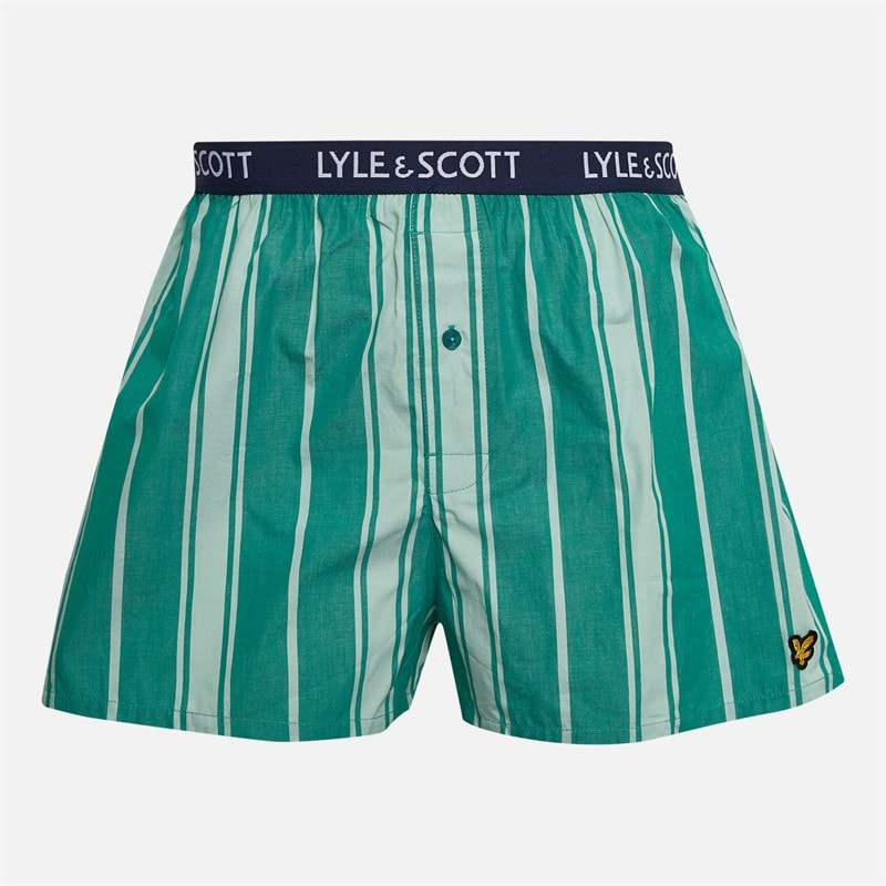 Lyle And Scott Vintage Herre Lenny Trepak Bokser Cadmium Green/Jade Stribe/Peacoat/Cadmium Green Vichy Cadmium Green & Jade Stripe/Peacoat/Cadmium Green Gingham - Billede 3