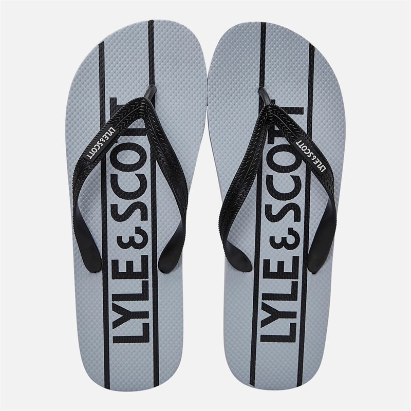 Lyle And Scott Vintage Herre Sand flip flops Hvid/Sort - Billede 4