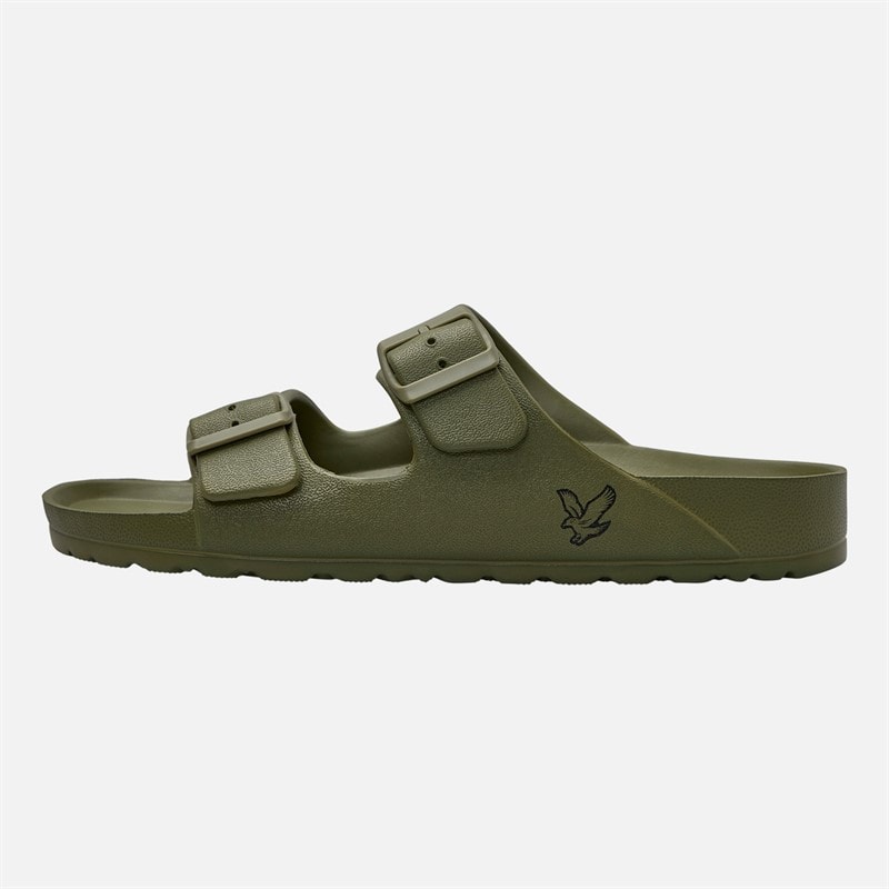 Lyle And Scott Vintage Herre Skye Eva Fodseng Sandaler Military - Billede 2