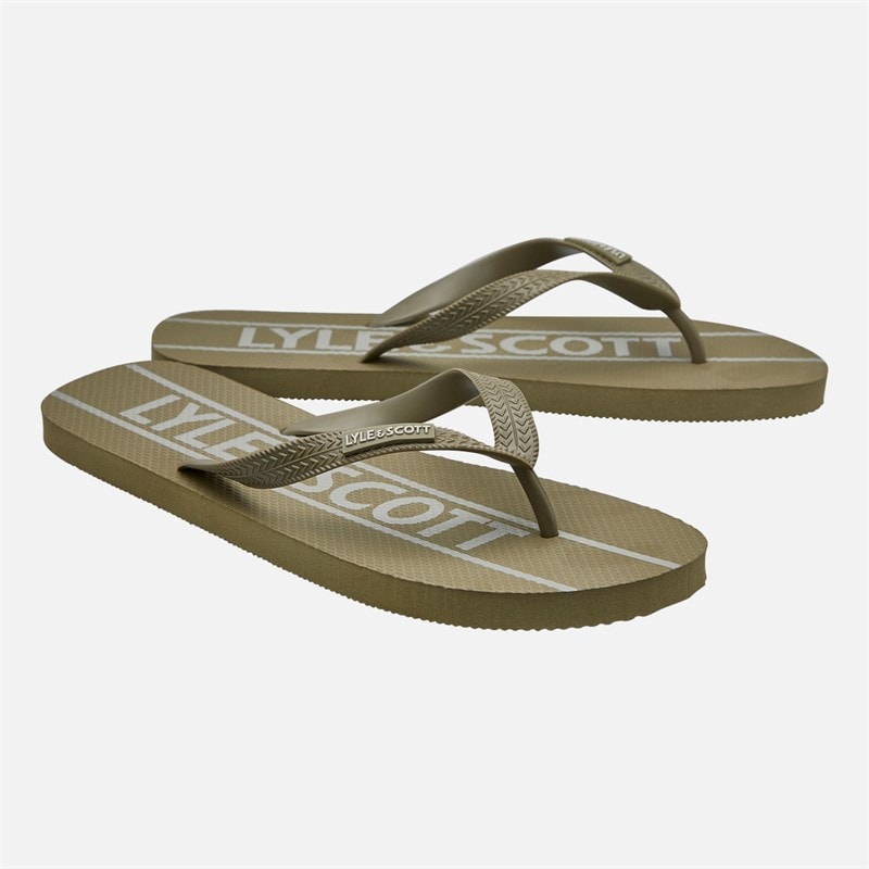 Lyle And Scott Vintage Herre Sand flip flops Earth - Billede 1