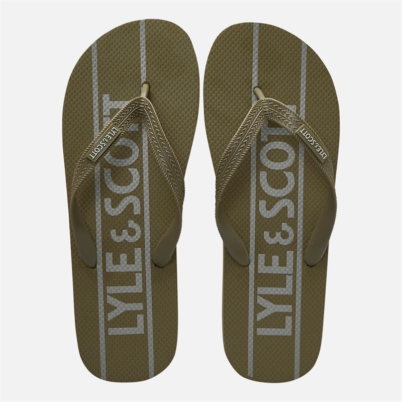 Lyle And Scott Vintage Herre Sand flip flops Earth - Billede 4