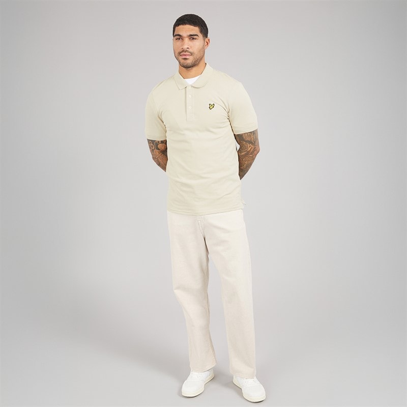Lyle And Scott Vintage Herre Polo Shirt X865 Grey Taupe - Billede 4