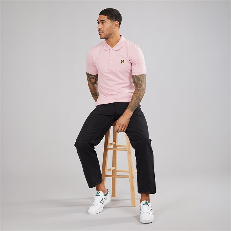 Lyle And Scott Vintage Herre Polo Skjorte X574 Pink Light - Billede 4