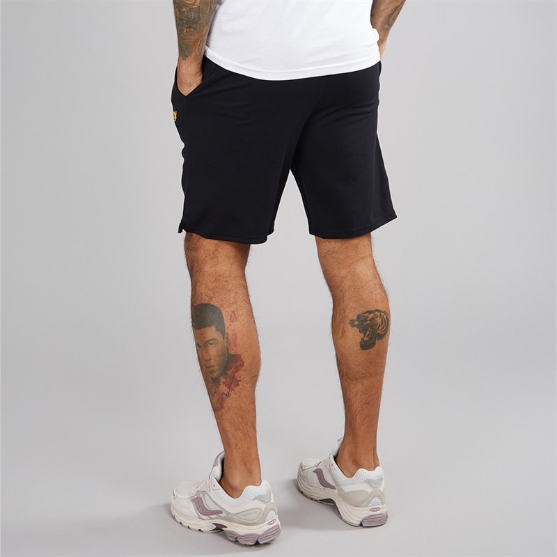 Lyle And Scott Vintage Herre Fleece Shorts Z865 Jet Black - Billede 2
