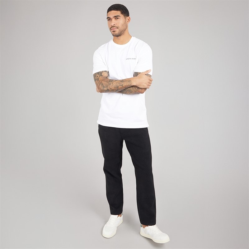 Lyle And Scott Vintage Herre Script T-shirt 626 White - Billede 4