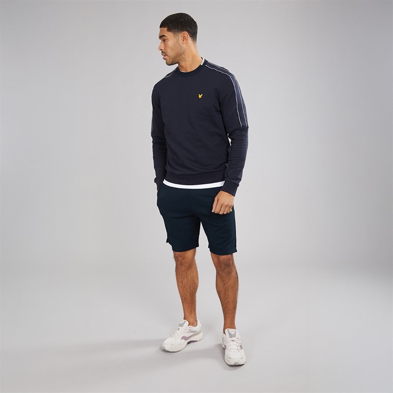 Lyle And Scott Vintage Herre Fleece Shorts Z271 Dark Navy - Billede 4