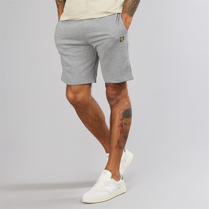 Lyle And Scott Vintage Herre Sweat Shorts T28 Mid Grey Marl