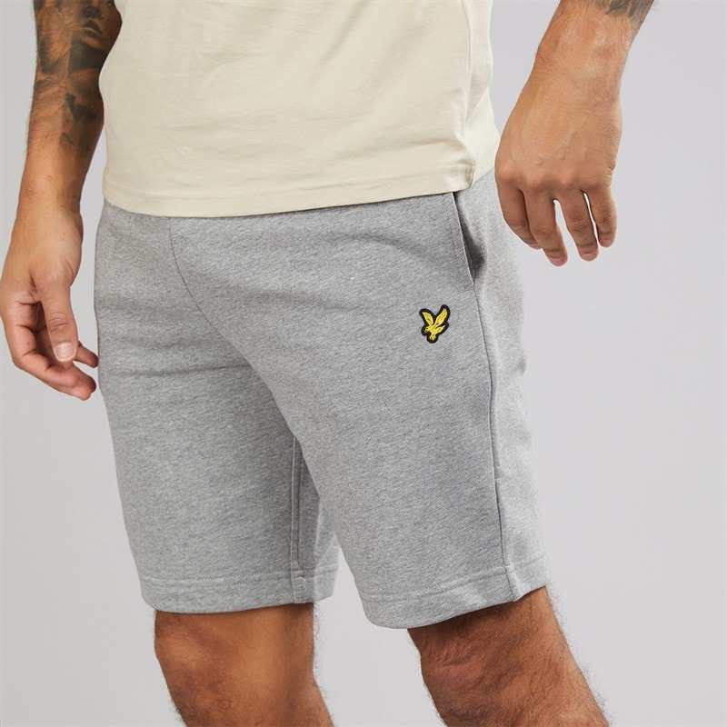 Lyle And Scott Vintage Herre Sweat Shorts T28 Mid Grey Marl - Billede 3