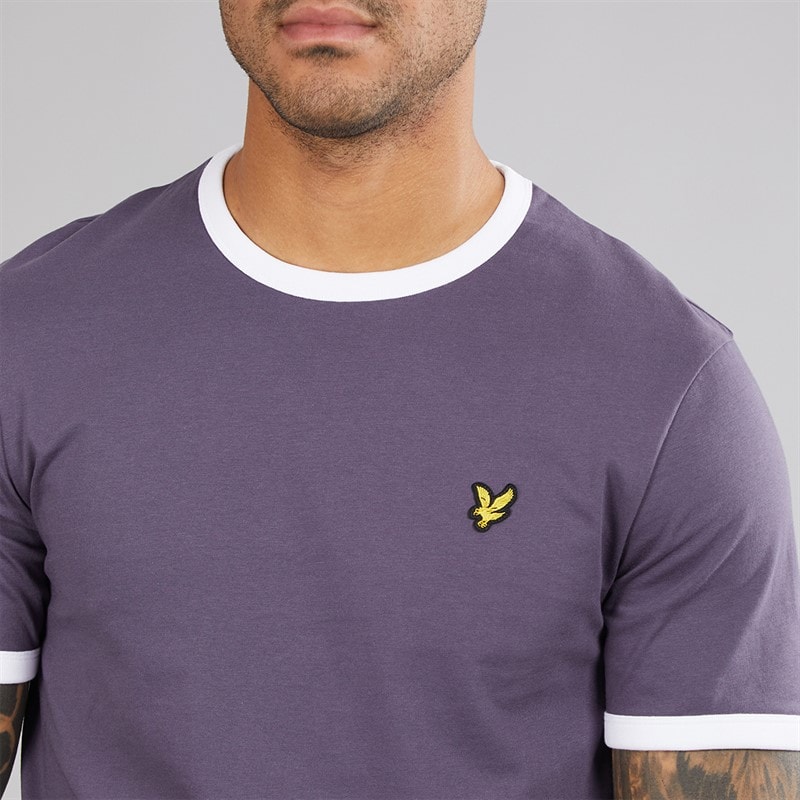 Lyle And Scott Vintage Herre T-shirt X944 Gråsten/Hvid X944 Graystone/ White - Billede 3