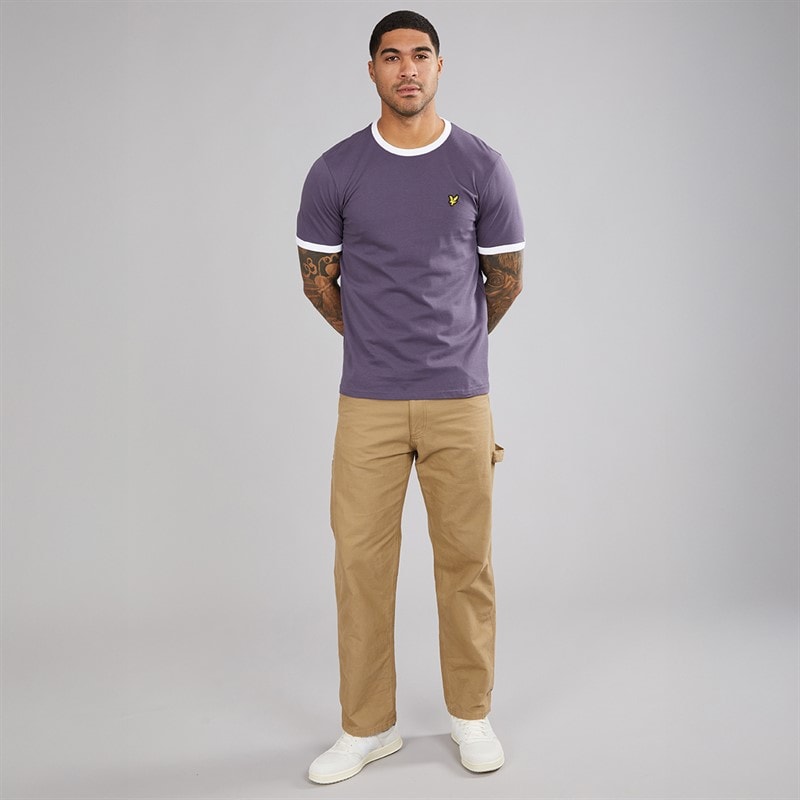 Lyle And Scott Vintage Herre T-shirt X944 Gråsten/Hvid X944 Graystone/ White - Billede 4