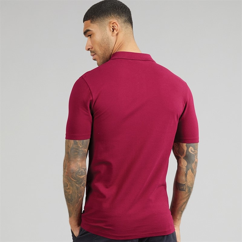 Lyle And Scott Vintage Herre Poloskjorte Rich Burgundy - Billede 2