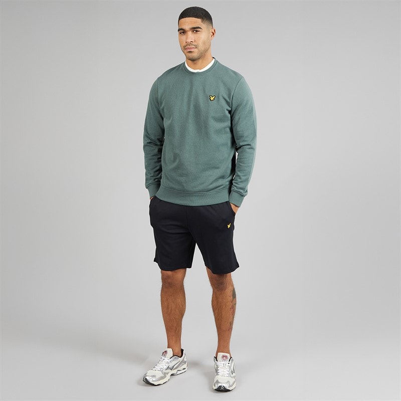 Lyle And Scott Vintage Herre Rund Hals Sweatshirt Green Mercurial - Billede 4