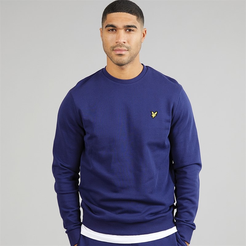 Lyle And Scott Vintage Herre rundhalset sweatshirt Deep Indigo - Billede 1