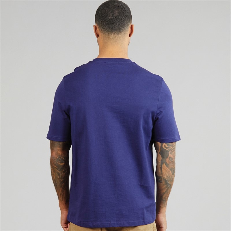 Lyle And Scott Vintage Herre mellemvægt bomulds T-shirt Deep Indigo - Billede 2