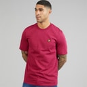 Lyle And Scott Vintage Herre mellemvægt bomulds T-shirt Rich Burgundy