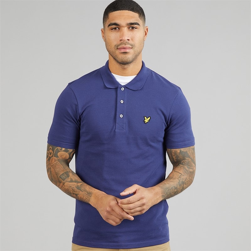 Lyle And Scott Vintage Herre Poloskjorte Deep Indigo - Billede 2