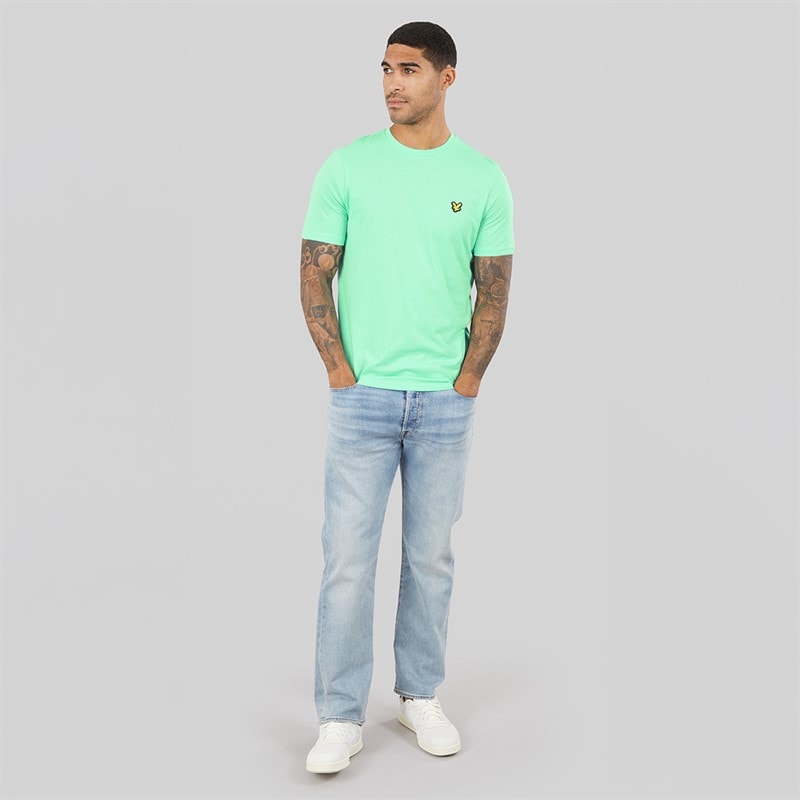 Lyle And Scott Vintage Herre T-shirt Cool Mint - Billede 4