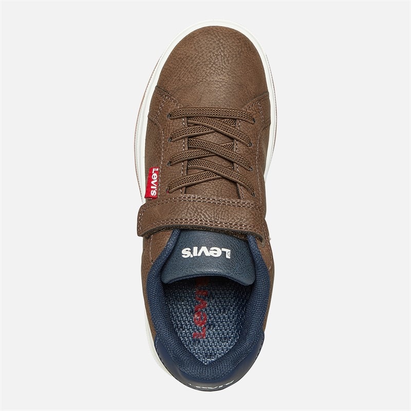 Levi's Børn Piper Sneakers Mørkebrun Navy 2241 - Billede 4