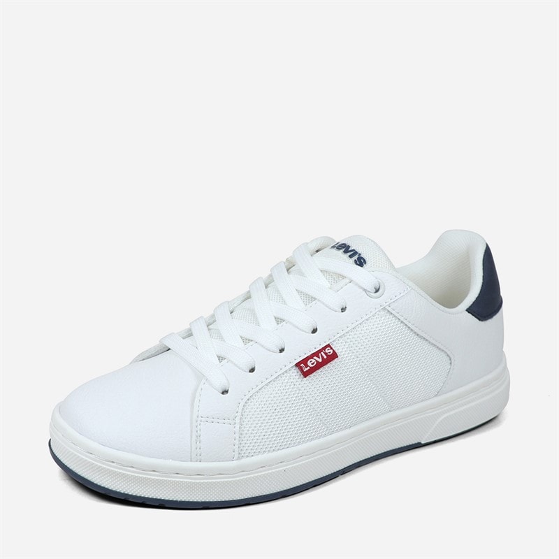 Levi's Junior Piper Sneakers White Navy 0122 - Billede 4