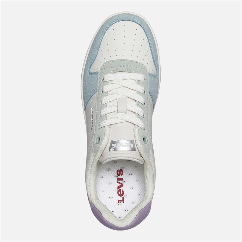 Levi's Junior Piger Maverick Sneakers Off White/Blå 3558 Off White Blue 3558 - Billede 4