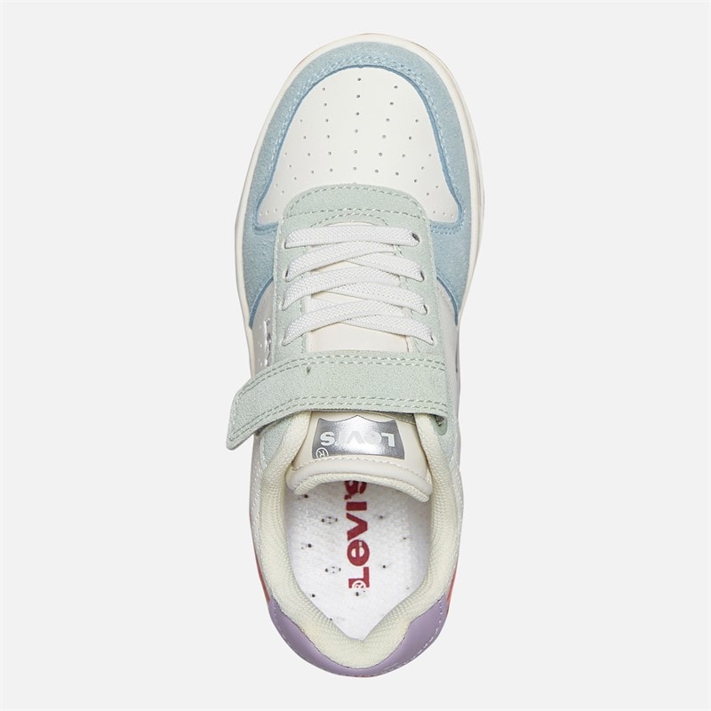 Levi's Piger Maverick Sneakers Off White/Blå 3558 Off White Blue 3558 - Billede 4