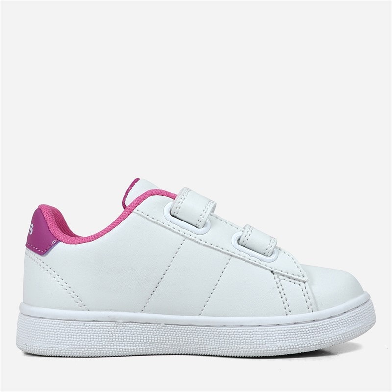 Levi's Piger Klokkeslæt Sneakers White Fuxia 0069 - Billede 2