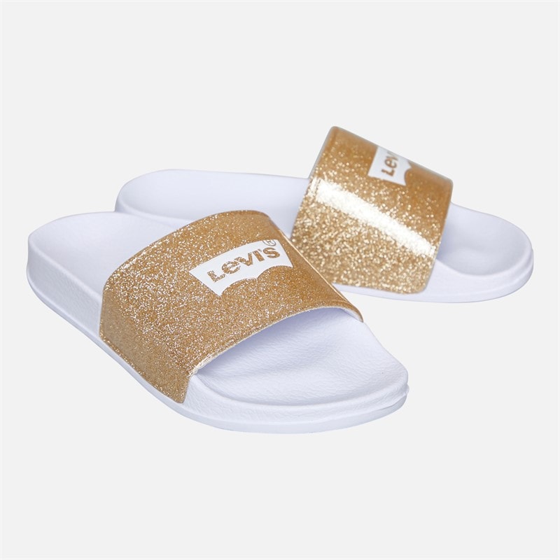 Levi's Piger pool slippers Gold Glitter 3923 - Billede 1
