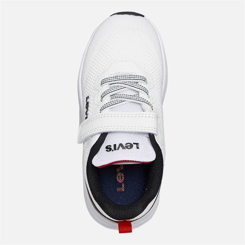 Levi's Børne Hudson Sneakers Hvid/Sort/Rød 0239 White Black Red 0239 - Billede 4