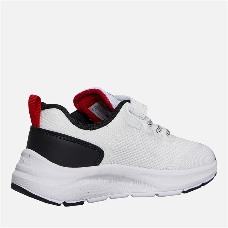 Levi's Børne Hudson Sneakers Hvid/Sort/Rød 0239 White Black Red 0239 - Billede 5