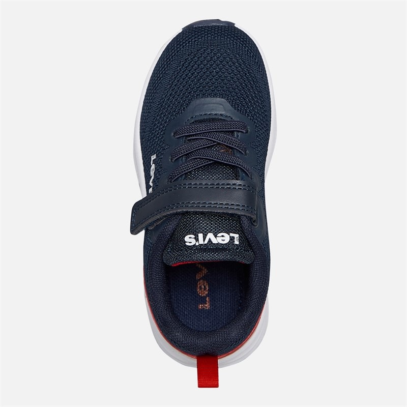 Levi's Børn Hudson Sneakers Navy/Rød 0290 Navy Red 0290 - Billede 4
