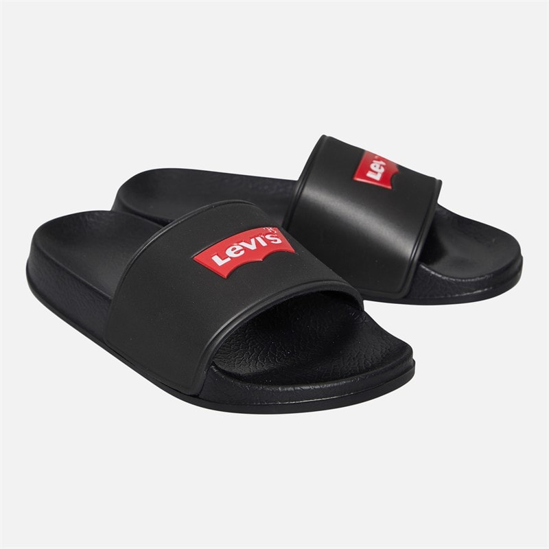 Levi's Børne pool slippers Black 0003 - Billede 1