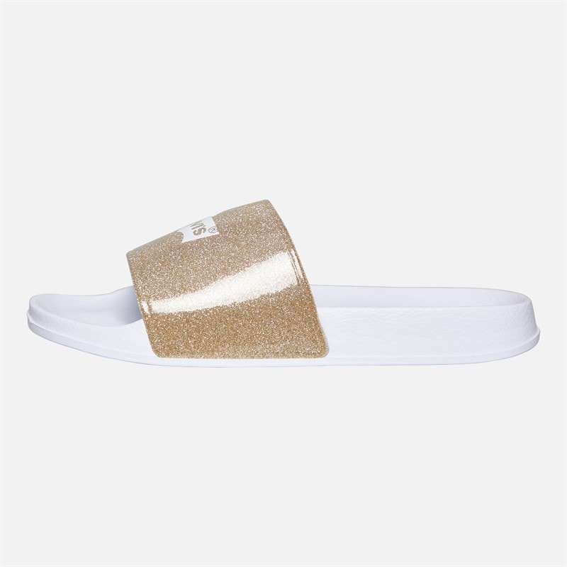 Levi's Junior Piger Pool Sandaler Gold Glitter 3923 - Billede 2