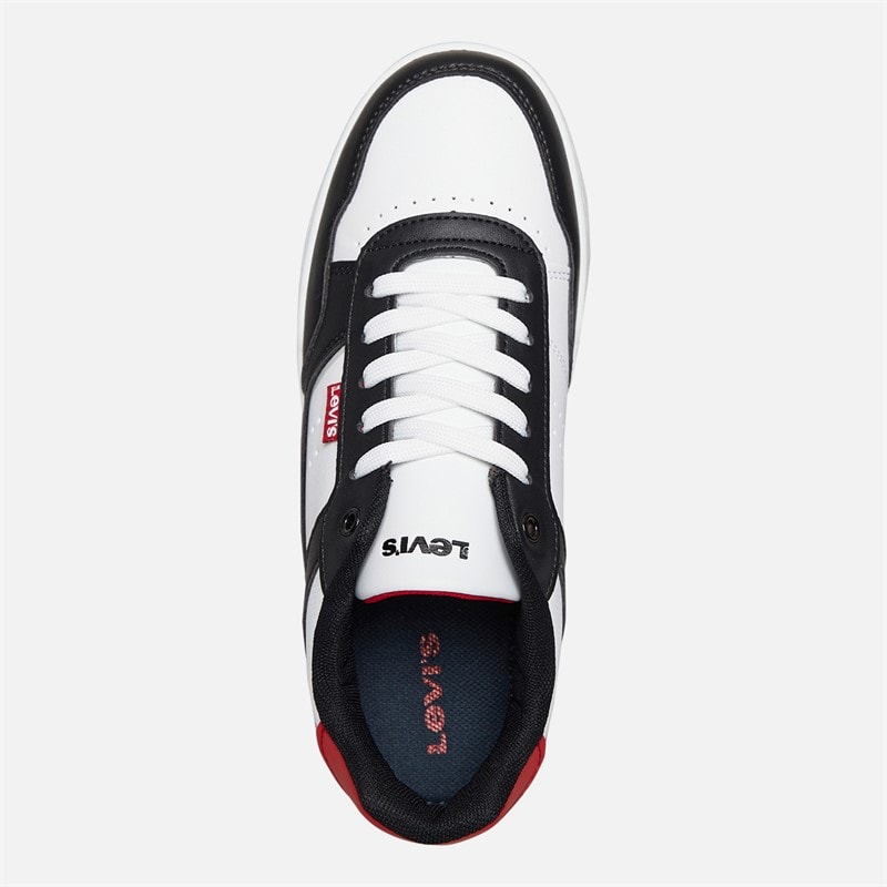 Levi's Junior John Sneakers Sort/Hvid/Rød 0230 Black White Red 0230 - Billede 4