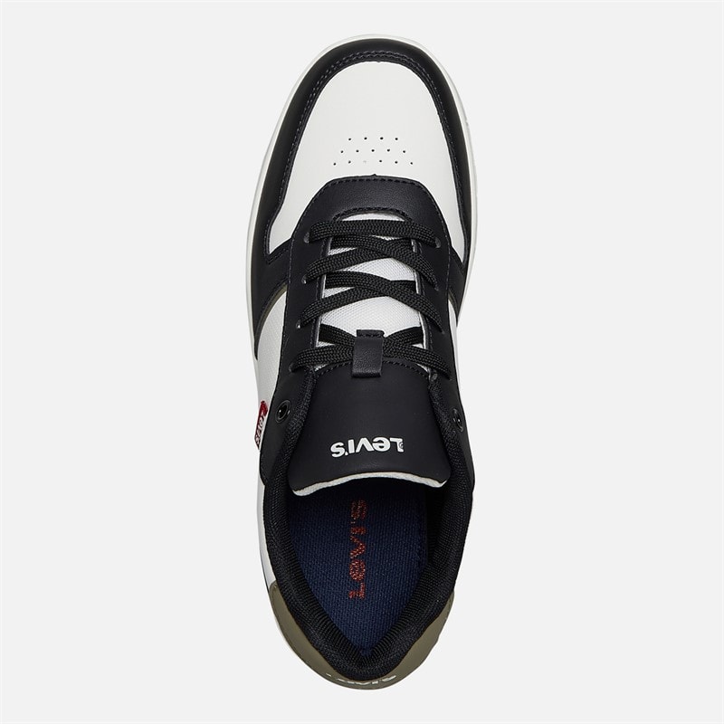 Levi's Junior Kick Sneakers Off White/Black 2933 Off White Black 2933 - Billede 4