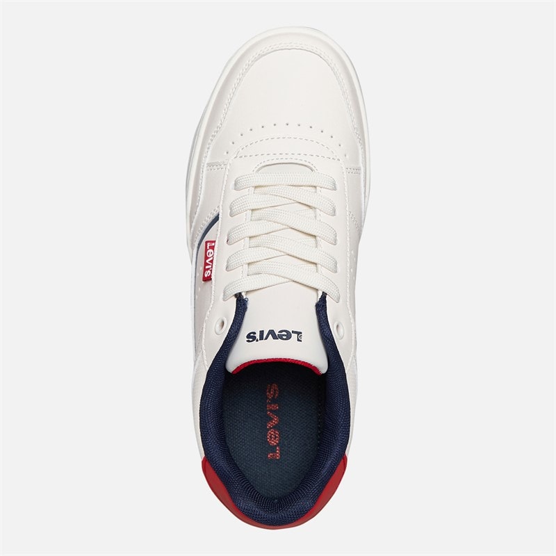 Levi's Junior John Sneakers Off White/Navy 3130 Off White Navy 3130 - Billede 4