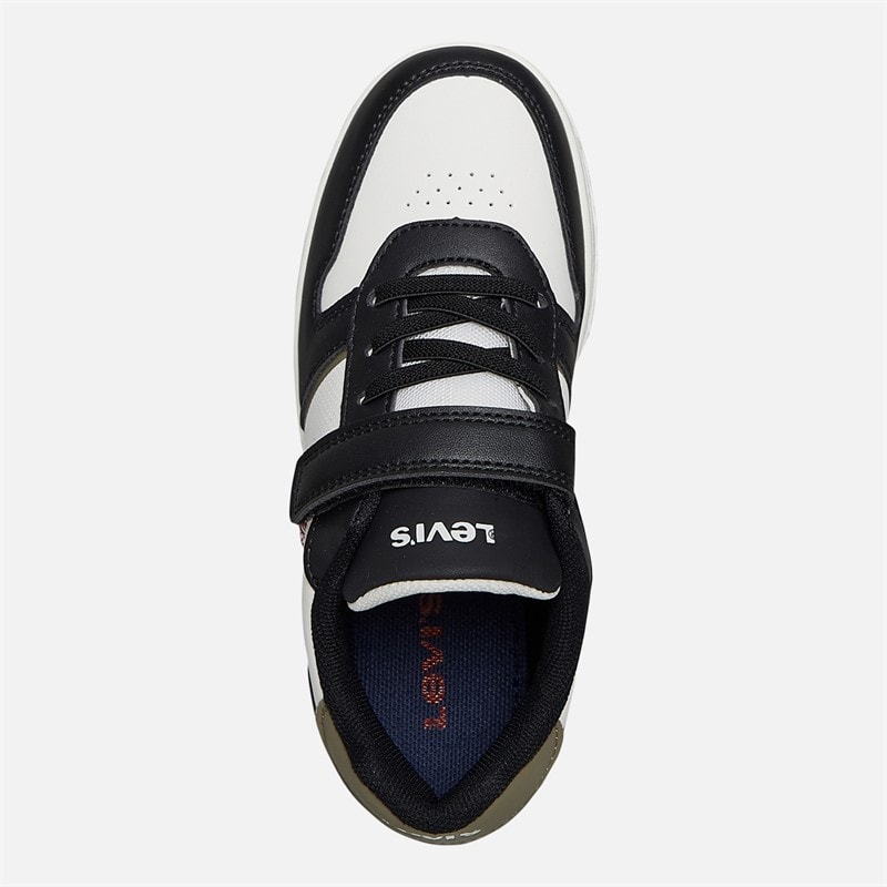 Levi's Børne Kick Sneakers Off White/Sort 2933 Off White Black 2933 - Billede 4